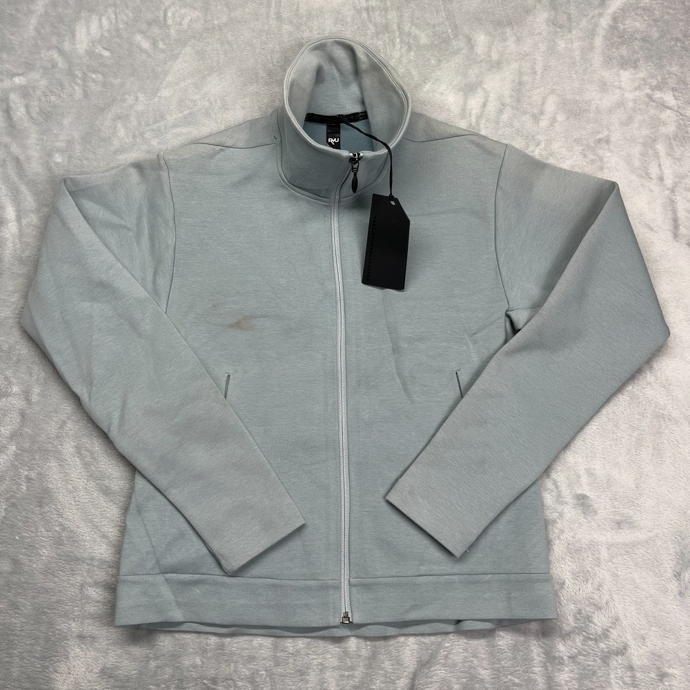 RYU Ethos Track Jacket Womens XS Lead‎ Blue Long Sleeve Athletic Fit Full Zipper